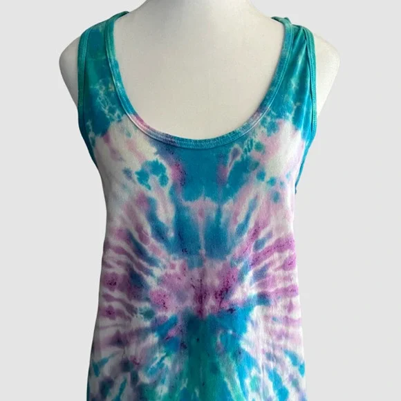 Tomcat Tie Dye Creations Women's Tank Multi Color, NWT-Size Medium - Picture 2 of 6